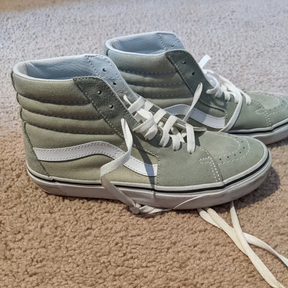 VANS Desert Sage Green High Top Vans